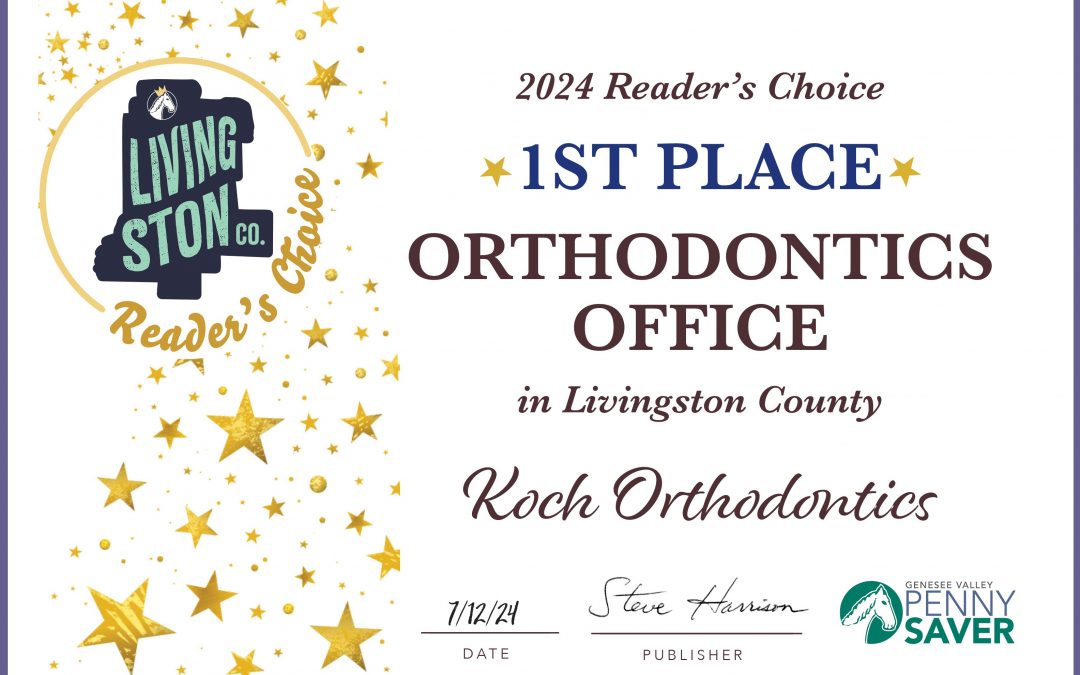 Koch Ortho Voted “Best Orthodontics Office” in Gennesee Valley Penny Saver Poll!
